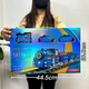 Children's toys Classical electric train track toys with spray lights and music Christmas gift organization Retro track train 699-26 [gift box