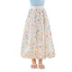 moonkids children's clothing girls ultra-thin mosquito-repellent pants 2025 summer new style floral pants children's summer wide-leg pants casual trousers two-pack [22039 floral + 15268 apricot] 110 cm