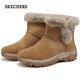 Skechers New Year's gift boots for women 2025 new winter velvet warm snow boots high-top outdoor casual boots 169103