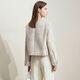 Amii [New Chinese Style] 25 Spring Retro New Chinese Style Small Flavour Style Jacket Jacket Elegant Classical Short Jacket Femmes Beige M
