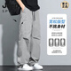 Jeep Spirit Summer Casual Hosen Herrenmodelle der Amerikaner der Amerikaner der amerikanischen Marke Paratrooper Hose Lose gerade dünne Ice Seide Schnelltrocknende Arbeitshose 2024JS756 GRAY [Sommer] 2025 Dünn M.