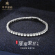 Cuihua pt950 zircon gypsophila platinum bracelet, fashionable and trendy women's bracelet, birthday gift for girlfriend and wife, about 15g, total weight including stones