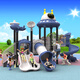 
Beiqiao Kindergarten large outdoor slide swing combination toys outdoor children's slide park community entertainment Navy blue 13601 89 tubes