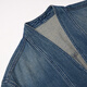 Chaqueta casual de chuyu para mujeres 2025 Autumn New Retro French Denim Flow Heavy Industry Chaqueta Top Osck Blue M