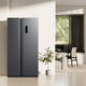 TCL 650 liter side-by-side double-door large-capacity large-capacity freezer refrigerator Dual frequency conversion first-class energy efficiency Air-cooled frost-free Ion freshness energy-saving home refrigerator Trade-in double-door refrigerator Crystal ash national subsidy