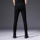 Romon Hong Kong high-end non-disappearing black jeans men's 2025 summer thin slim fit small feet elastic casual long trousers 1048 light blue (summer thin) size 28