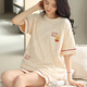 
G LUXOME pajamas for women, summer pure cotton shorts, sweet and thin casual student home clothing set YX7512 9856 M [Recommended 80-100Jin [Jin equals 0.5 kg] wear]