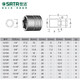 世达 SATA工具10mm3/8美标准中飞六角套筒电动扳手套管英制套筒头12101 12108/ 11/16