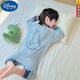 Disney's New Ice Silk One Piece Ropa para niños para niños y niñas Cartoon Anti-Kick Buckle Anti-Cooling Air acondicionamiento Lindo Pajamas 727 Beige 110