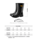 束口雨鞋男款时尚德系中筒雨靴防滑防水户外钓鱼水鞋厚底耐磨胶鞋 黑色 41