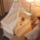 karmababyKarmababy卡曼婴儿床可移动折叠新生儿无缝拼接大床多功能便携宝 床+蚊帐+哄睡杆+垫+物篮+尿布台