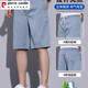 皮尔卡丹（pierre cardin）高端牛仔短裤子夏季男冰丝薄款宽松马裤凉感天丝夏天超薄休闲五分 1049浅蓝 M