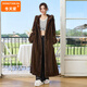 
Winter home brand fur 130CM extended imported mink coat for women whole mink hooded mink coat 2025 new style brown L 120Jin [Jin equals 0.5 kg] below