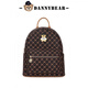 Danny Bear Backpack Backpack Women's Bags and Schoolbags Presbyterian Commuter Business Fashion Check Bags DKB3826005 Coffee Brown (Classic Popular Selection)