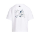 Adidas (adidas) Kinderkleidung Mädchen T-Shirt 25 Sommer 101 Spot Hundegelenksmarke-gestalteten Bogen Kinder Pure Cotton Kurzarm KG6626 KG6625 Weiß 150 (Tag 152)