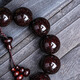 Hongyu Chengxiang Indian Pequeña pulsera de sándalo rojo de hoja de sandalia 2.0 llena de Venus, pulsera de cuentas budistas de mil años, una cosa, un ritmo, número: Z9663