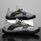 Remtin hollow summer men's shoes new sandals mesh non-slip breathable casual outdoor large net sports shoes 1276 gray (recommended to increase one size to shoot) 39