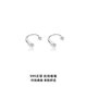 Qi Xiaomi S999 sterling silver water drop earrings for women screw-buckle piercing earrings 2025 new hot style washable and sleep-free earrings a pair of water drop earrings 999 sterling silver