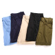 Nanjiren 2-pack casual shorts men's solid color men's quarter pants straight men's pants black + khaki XL