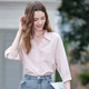 
Baitu betu women's clothing 2025 summer new shirt French temperament lace lace shirt top women 2507T65 light pink M
