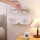 Verres de rangement de stockage mural sans coup de poing 2025 Nouvel affichage mural haut de gamme Myopie Lunettes de soleil Boîte de rangement de verres muraux de rond de rangement - Couleur transparente 1