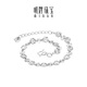 Ming brand jewelry platinum Pt950 platinum flower sea bracelet gift for women BFK0059 chain length about 15+3 cm about 4.01 grams