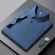NASA Basis Licht Geschäft Traaceless echtes Eis Seiden -Polo -Hemd Kühle COOL Casual Revers Top Thin Sweatshirt 12357# Dunkelgrau M.