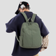 Mochila simple y moderna nueva estilo de estilo europeo y americano mochila liviana para niñas para niños bolsa de viaje macaron verde un tamaño