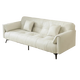 Yaji Sofa Bett integriertes Dual-Purple-Katzenklauenhaut 2025 Neues Doppelsofa Haushalt Wohnzimmer Elefant Ohr Schlafzimmer Sofa Beige [verbessertes Katze kratzend Katze] Dreifach 1,7 m +2 Kissen Kissen