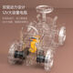 Children's train can take electric car four-wheel remote control car boy and girl double baby adult toy baby stroller 12V dual drive red locomotive + 2 carriage + sound dual drive