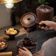 Yusen Yiweihun tea boiling home use tea boiling water pure hand-pulled old rock mud side large capacity wood-burning pot Rongtian brewing teapot Chaiyao left hand model 16813 conscience 1080ml 701mL (inclusive)-800mL (inclusive)