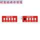 CLCEY测温贴-80贴纸示温片变色贴片试纸测温热敏温度变色纸感温标签. SW100-12033片/张
