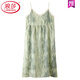 浪莎（LangSha）纯棉带胸垫吊带睡裙女夏季休闲可外穿薄款性感少女睡衣裙子 YZL-QM6630 M 【建议80-100斤】