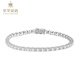 Cuihua pt950 zircon gypsophila platinum bracelet, fashionable and trendy women's bracelet, birthday gift for girlfriend and wife, about 15g, total weight including stones