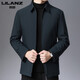 Lilan Men's 2025 Spring and Autumn New Stand Collar Jacket Men's Cotton Jacket Fashion Business Casual Cotton Jacket Men's Trend 8610 Navy Blue (Stand Collar and Cotton) M 170