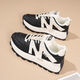 Chaussures Qisa pour femmes en été à la mode d'été, course de chaussures décontractées, Nouvelles chaussures blanches confortables et respirantes arbore les chaussures de papa non glissantes RF-6628 beige 38