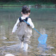SEKOYA one-piece children's play wear wading pants, light and breathable, fishing in the sea, beaches and streams, suspenders, one-piece bottom M _Height (125-145C)