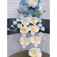 Diy Handmade Handm Hook Waterfall Bride Bouquet Material Paquete mejor amigo Regalo de boda Lily Phalaenopsis Orchid Flower Producto terminado