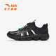 ANTA children's sandals, boys' shoes, 2026 summer new outdoor water and land tracing shoes, toe-toe anti-collision beach shoes, black-8 35, inner length 22cm