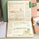 Xuanyi Stationery High-value Grid Book Thickened Blank Book Simple Style Notepad Handbook College Students' Postgraduate Entrance Excerpts 12004-Green-[Horizontal Line]