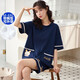 GTYUWVG6XL PAJAMAS для женщин в летнем домашнем хлопковой жене.