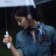 春夏复古方巾女小领巾百搭领口巾三角围巾护脖子小方巾时尚腰果花 方巾1条【蓝色腰果花】