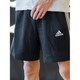 Adidas Shorts Herrenhosen 2025 Sommer neue Sporthosen Strickhosen Mode lose, komfortable atmungsaktive Casualhosen Fünf-Punkte-Hose IC9435/All Cotton/Inner Terry S