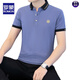 T-shirt à manches courtes pour hommes de Romon Summer Soil Polo Polo Paul Paul Paul Men Top 679 Black L