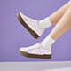 KAPPA women's shoes thick soles German training shoes for women 2025 autumn new pink versatile board shoes for women casual sneakers for women milk tea powder single layer 36 (225mm)