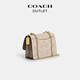 COACH Gift Outlet Women's Bag Color Blocking Classic Logo KLARE No. 21 Flip Shoulder Crossbody Bag Commuting IM/Sand Yellow/Brown Yellow
