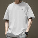 
Trendy American short-sleeved T-shirt for men in summer pure cotton round neck versatile casual 2025 new fashion brand loose Hong Kong style T-shirt white-1365 short-sleeved-100 pure cotton S [suggested 80-110Jin [Jin equals 0.5 kg]]