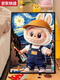 
Blue Color He 2025 Labubu cartoon IY digital oil painting hand-painted fill colored children's decorative painting LL16886 Acrylic paint + professional oil canvas + multiple professional paintings