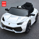 Yunting children's car can be driven, electric car, four-wheel car, remote control toy car, children can sit on it, large size for men and women, dual-wheel drive, white, leather seat + All functions are available +