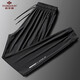 Yu Zhaolin [High-End Ice Seide] 2025 Sommerhosen für Herren Sommer Dünne Sports Casual Hosen Elastische Schnellrockshosen Schwarzes Bündel + Graubündel 2xl [130-150jin [Jin entspricht 0,5 kg]]
